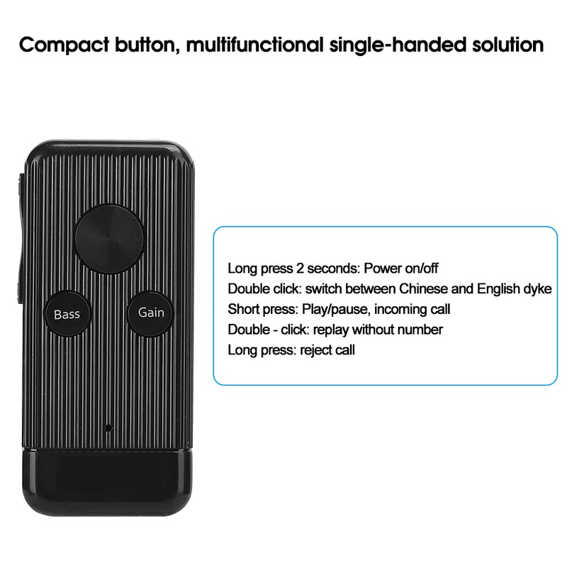 Bluetooth Audio Receiver Adapter Memory Card Card Low Bass Noise