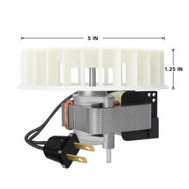 89850000 S89850000 Replacement Bathroom Exhaust Fan Motor & Blower Wheel - Fits 665RP, 668RP, 9965, 605P, 605RP, 665P, 668P, 9905, VH668P, 665RSP, J238-062-6404 - Quiet, Powerful, Easy to Install