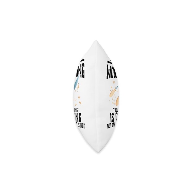 Woodturner Smocks for Men Chisel Set Kit Woodturning Throw Pillow