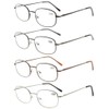Eyekepper 4 Pairs Reading Glasses Metal Frame +2.25 Reader Eyeglasses