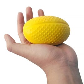 2 Pack Exercise Balls for Hand Therapy Adults Stress Balls Grip Strengthener Hand Squeeze Exercise for Finger Wrist Carpal Tunnel Stroke Rehab Stress Relief (Yellow, one size)