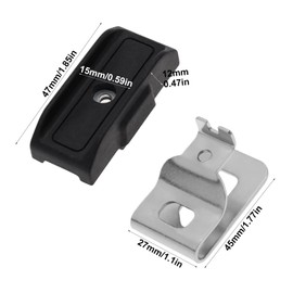 Belt Clip Tool Belt Drill Belt Clip Replacement Belt Clip Hook Belt Hooks Clips Drill Tool Hook with Screws Compatible with De-wal DCD797 for Construction Mechanical Work,Home DIY