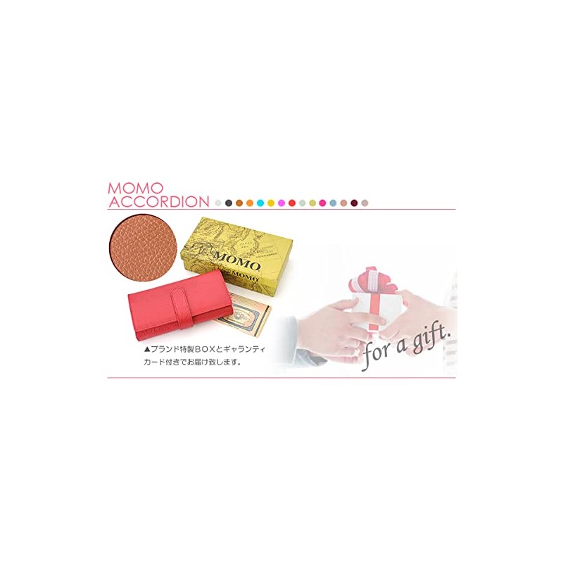 MOMO AN-469 Women's Accordion Wallet Long Card Wallet, pink, (rose