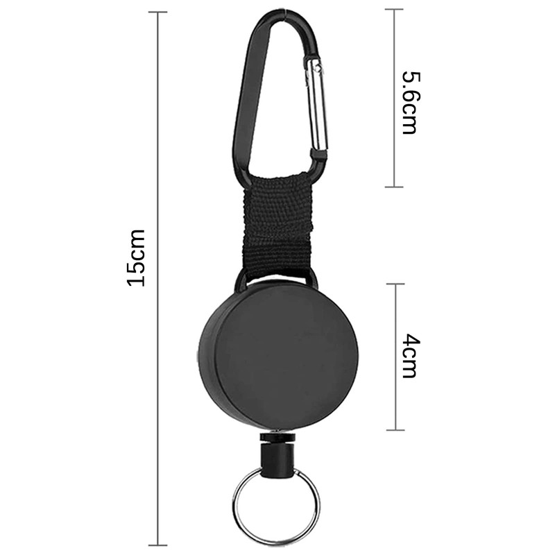 Extendable Key Fob, Lanyard with Key Fob for Key Ring