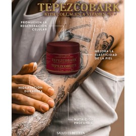 Crema Facial Con Colágeno, Vit E Y Tepezcohuite Tepezcobark