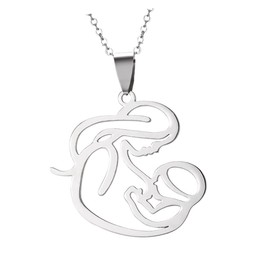 OATIPHO Hollow Out Necklace Mothers Day Present Jewelry Necklace Sterling Silver Pendant
