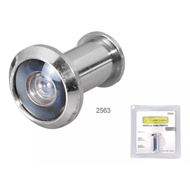 Mirilla Para Puerta Vista 180° Lion Tools