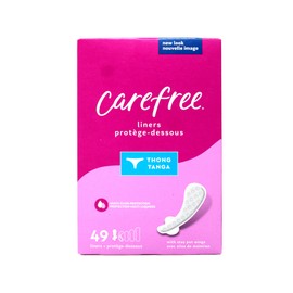 Carefree Thong Pantiliners, Unscented, 49 ct