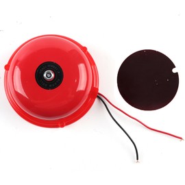 Fire Alarm Bell,12V Dc Bell 4 Inches Metal Fire Control, 100Db Internal Strike Type Fire Alarm Bell, Electric Bell Smoke Detectors, for Home Improvement (12V)