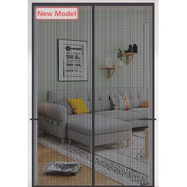 Magnetic Screen Door Fit Doors to60x80 Inch
