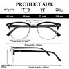 OPTOFENDY Progressive Multifocal Reading Glasses for Women Men Square Blue