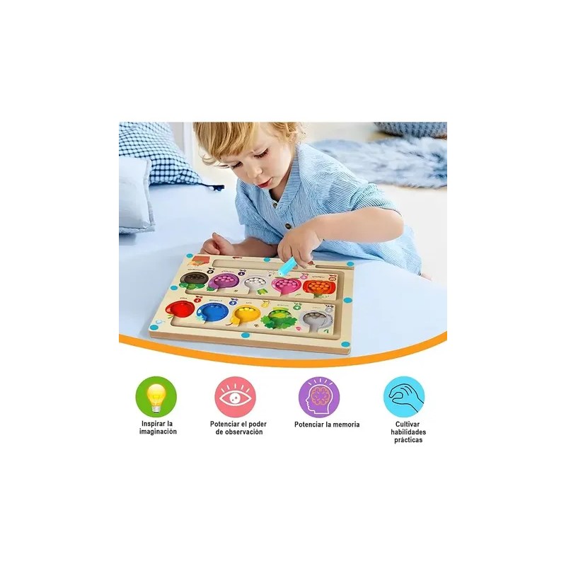 Laberinto Magnético Didáctico Para Niños Juegos Montessori