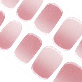 DANNI&TONI Gel Nail Seal, Pink, Gradient, Gel Nail Seal, Hardened Type, Pink, Waterproof, 2 Weeks Long, SGS Certified, Allergen Reduction, Paste Gel Nails, Pink, Nail Seal, Just Stick, Nail Seal, Gel