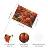 Set 6 5.5"x8.2" Mini Flag on Stick, Thanksgiving Pumpkins Fruit