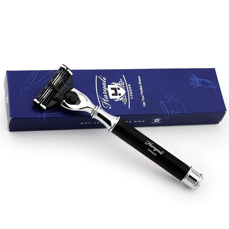 Premium Selection Triangular Razor in Black Men's Razor Classic for