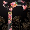 Midnight Floral Designer Walking Sticks for Men and Women –