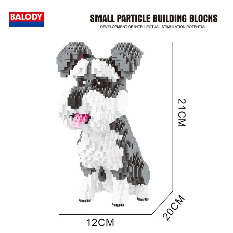 BALODY Blocks Dog Dog Building Blocks Animals Mini Blocks Kids