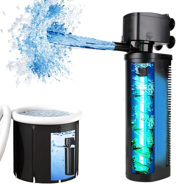 TARARIUM 600GPH Cold Plunge Filter Small Pool Filter for Up