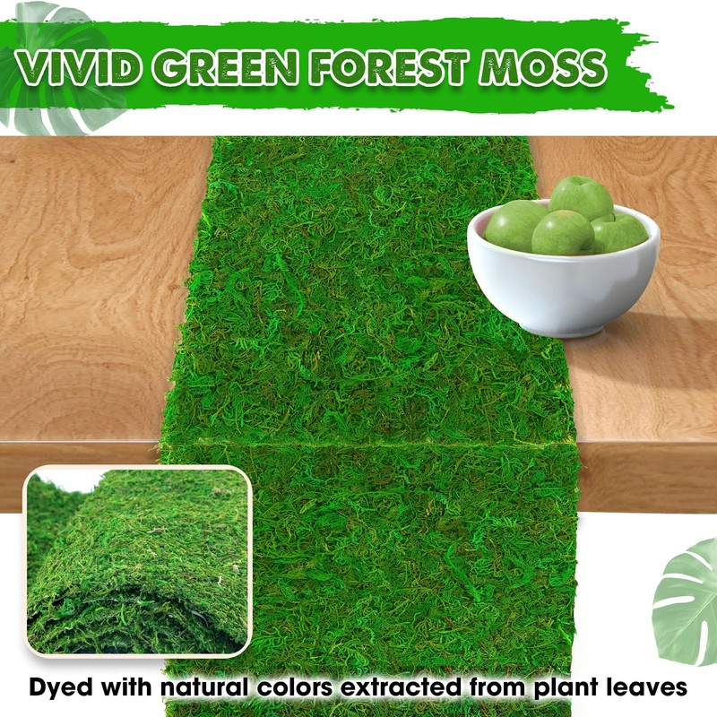 DUSPRO 71"x11" Sheet Moss Roll, Peel and Stick Moss Sheets