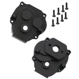 hopsupRC Center Gearbox Transmission Case Upgrades for1/18 TRX4M,Aluminum Gearbox Differential Housings Hops Up Parts for 1/18 TRX4M RC Crawler,Black