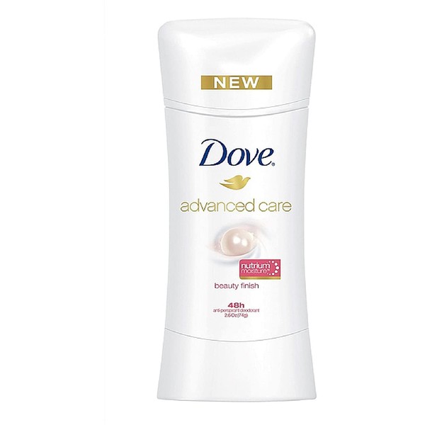 Dove Advanced Care Antiperspirant, Beauty Finish, 2.6 Ounce (Pack of 4)