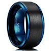 King Will 10mm Black Men's Tungsten Carbide Ring Matte Brushed
