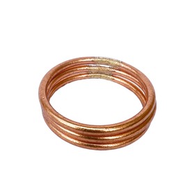 EMME Bangles EVERYDAY RAIN OR SHINE BRACELETS THAI - 3 Piece Set (Rose Gold, Medium)