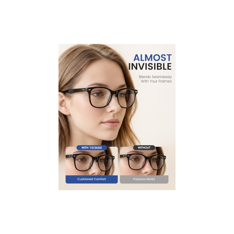 Silicone Anti-Slip Nose Pads for Glasses - 10 Pairs