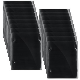 Outus 18 Pcs Flip Folder Pages Music Folder Marching Band 7.5 x 6.3 Inch Band Flip Choral Folders PVC Waterproof Double Sided Music Files Holder for Sheet (Double Side)