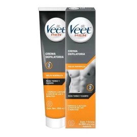 Crema Depilatoria Veet Men Torso Y Cuerpo Piel Normal 200ml