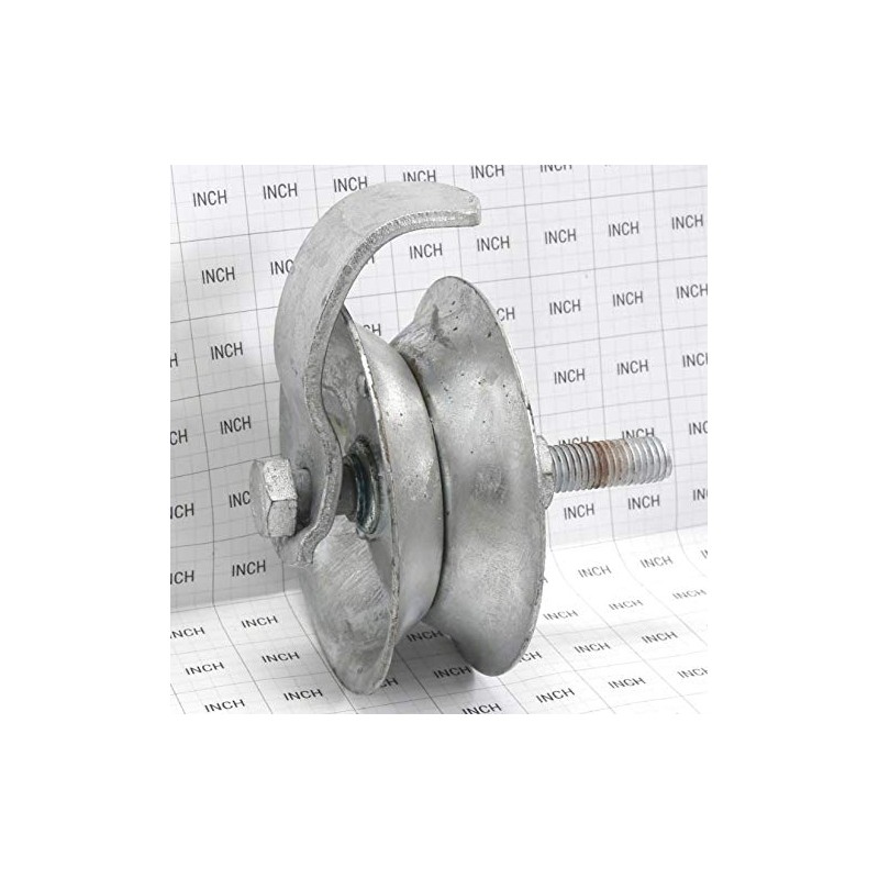 5" Steel Pipe Track Roller (Safety) Galvanized for 1 5/8"