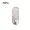 uxcell Zinc Alloy Oval Closet Rod End Supports, Wardrobe Rod