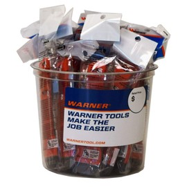 Warner 8-Point 18MM Economy Snap-Off Blade Knife with 1 Blade, Bucket of 25, 10798