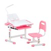 VEVOR Kids Chair and Desk Set Table Lamp Adjustable Height