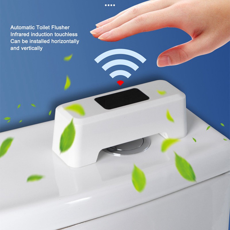 Automatic Toilet Flusher USB Charging Infrared Sensor Touchless Toilet Flusher
