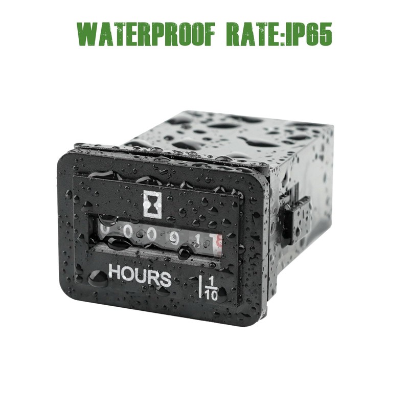 DC 6V-80V Mechanical Hour Meter - YOOREAL Hour Meter No