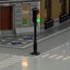 TEDDOO Brick Traffic Light Set of 2 Automatic Flashing Building