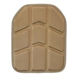 EVA Foam Pad for Plate Carrier Inner Protective Tactical Vest Accessories Equipment Soft Shaped Pad Velcro Fastening Light 2 Pieces (Brown)