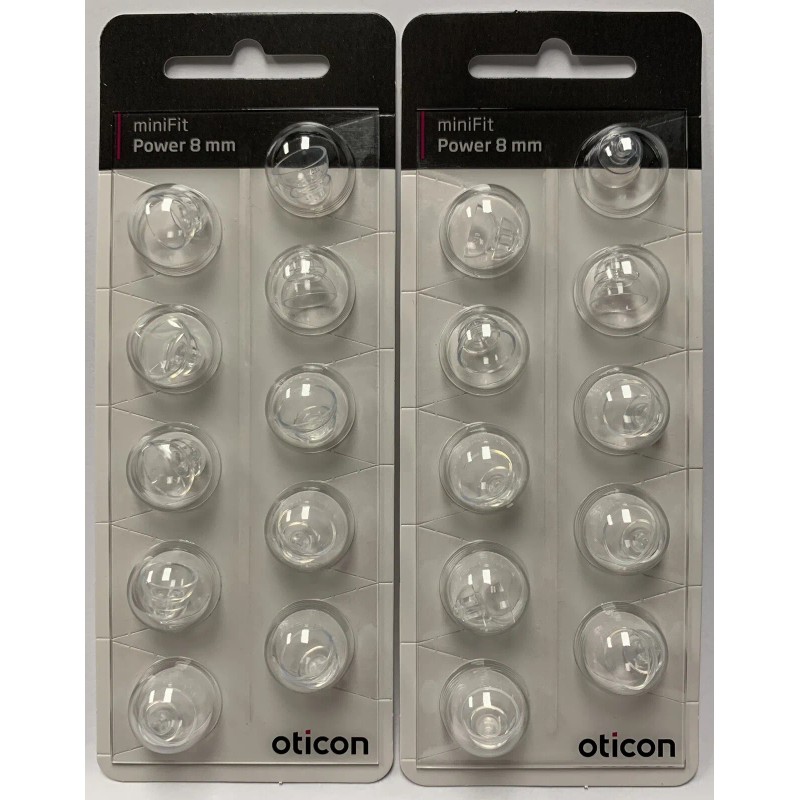 Oticon 2 Packs Oticon miniFit 8mm Power Domes For Hearing