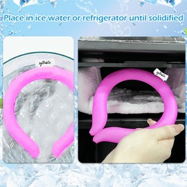 Neck Cooling Tube, Reusable Ice Neck Cool Ring for Outdoor Indoor, Neck Coolers for Hot Weather
