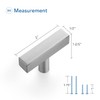 Ravinte Brushed Nickel Cabinet Handles 30 Pack Satin Nickel Square