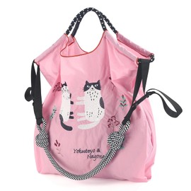 Ball&Chain Tote Bag for Women, Tote Shoulder Bag Beach Bag Shopping Bags Handbag for Travel, Work (Pink, Medium)
