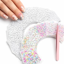 60 Sheets Nail Stickers for Nail Art with Tweezers, Self-Adhesive Designs, 3D Embossed Floral Nail Art Stickers for Acrylic Nails Accessories (Multi-Color)