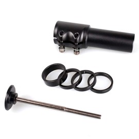 niumanery Alloy Handlebar Fork Stem Riser Bicycle Bike Rise Up Extender Head Adapter Black