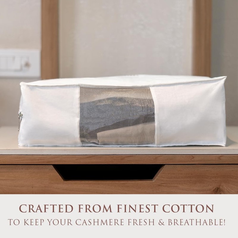 Velvessa Cashmere Sweater Storage Bags | PACK OF 2 |Breathable