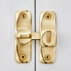 INIRET Barn Door Latches,Gold 90/180 Degree Gate Lock,Zinc Alloy Right