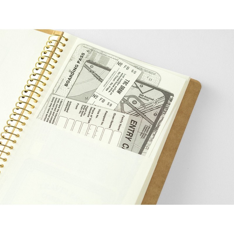 Travelers Notebook Spiral Ring A5 Slim Paper Pocket Kangaroo 2