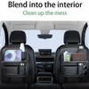 Ycpasta Foldable Car Table for Backseat Headrest with Big Pockets