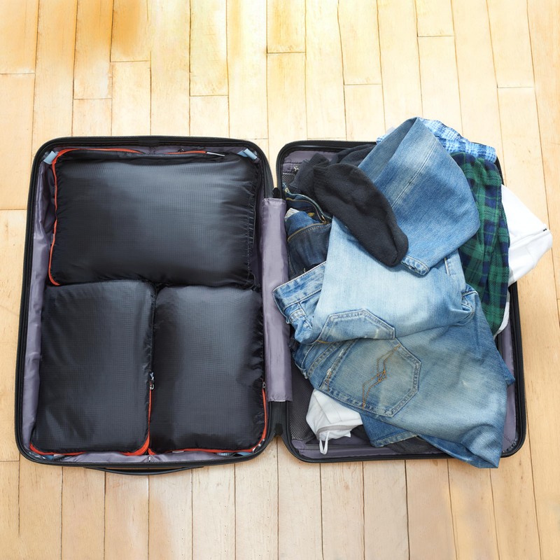 OW-Travel Easy to Organise Compression Packing Cubes for Suitcases. 4