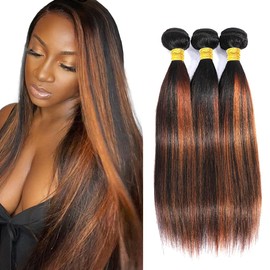 Habiliana 200% Density HD Highlight P4/27 Straight Wave Wigs Human Hair Real Full Large Lace Space 4x4 Highlight P4/27 Straight Wave Wigs Human Hair Pre Plucked For Black Women